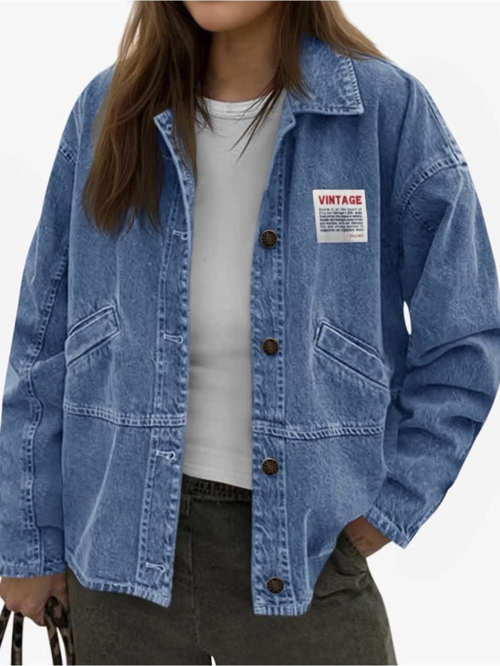 Cicy Bell Oversized Woman’s Denim Jacket